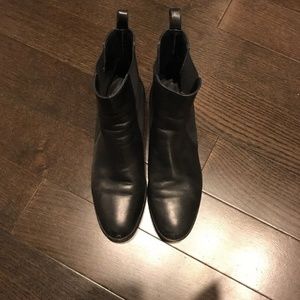 L.K. Bennett Black Leather Chelsea Ankle Boots